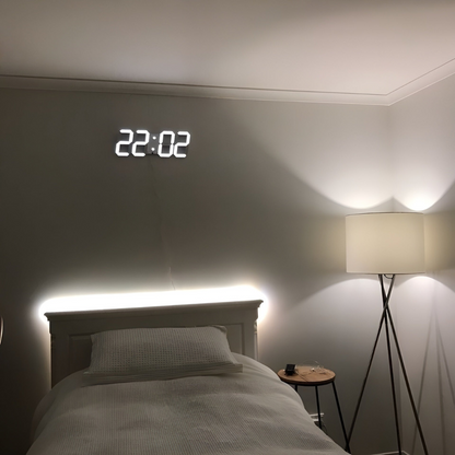 Futuristički LED zidni sat – Minimalistički dizajn s inteligentnim prikazom vremena