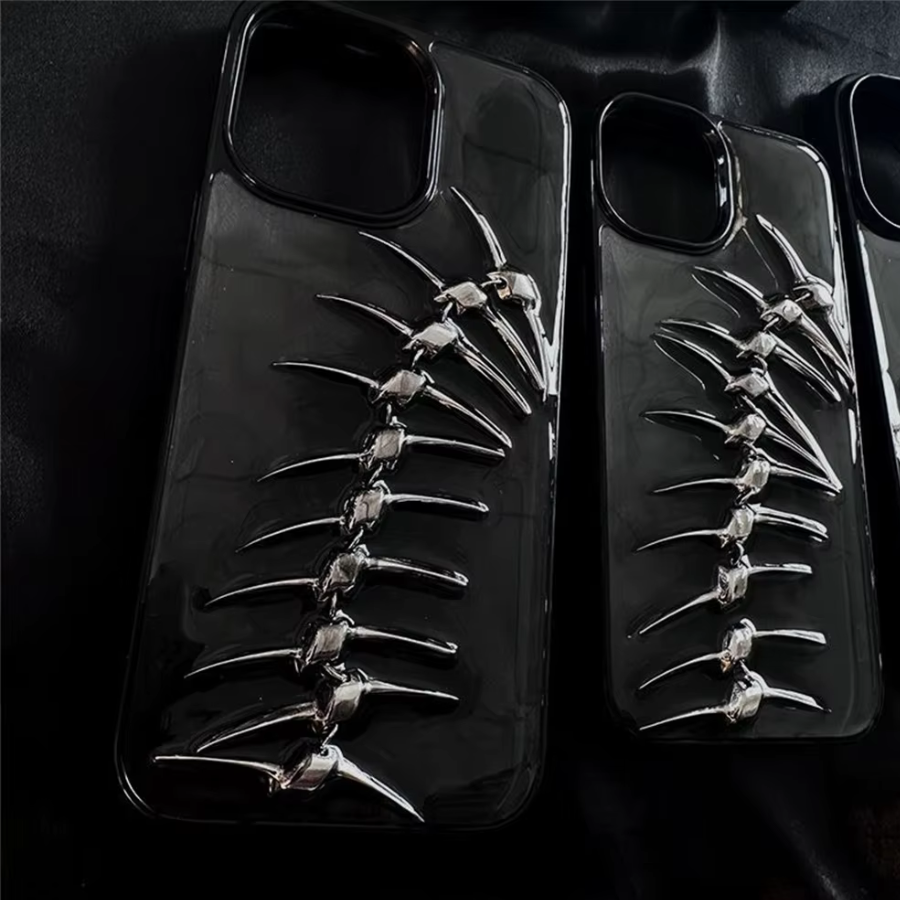 Funda para teléfono con diseño de espiga 3D: robusta y protectora
