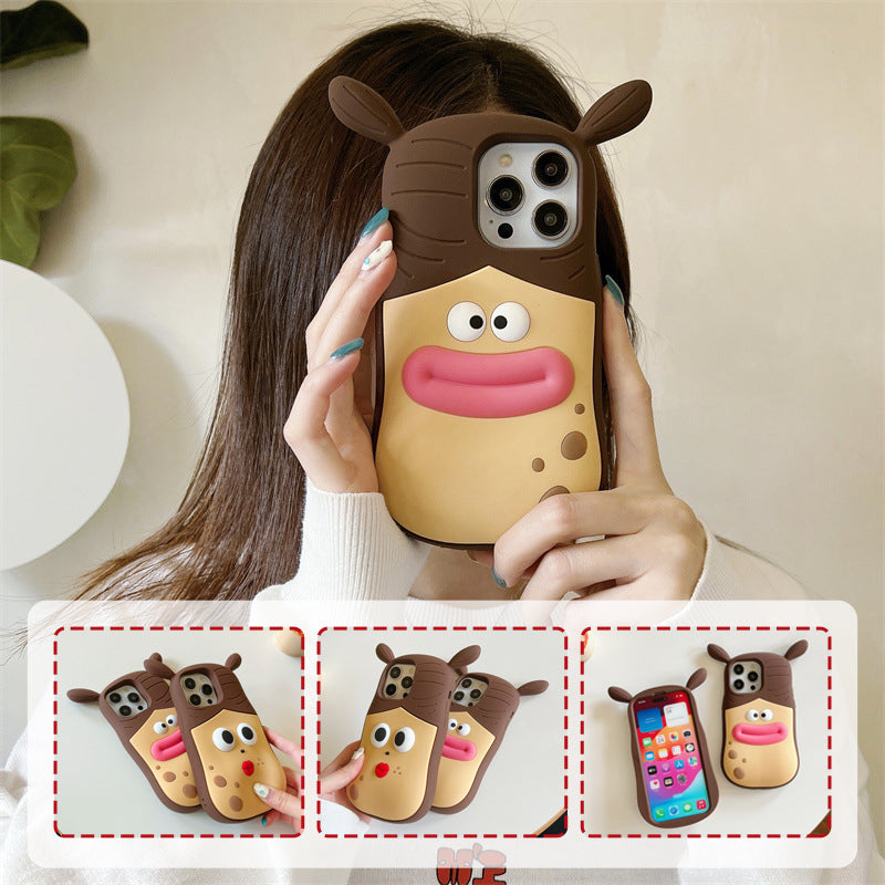 3D Handyhülle mit verspieltem Cartoon-Motiv