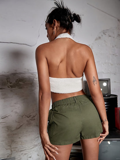 Lässige Cargo-Shorts mit Elastischem Bund – Bequem und Funktional