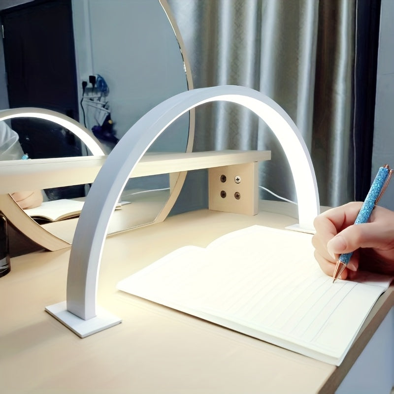 Lámpara de mesa LED arqueada con función de atenuación