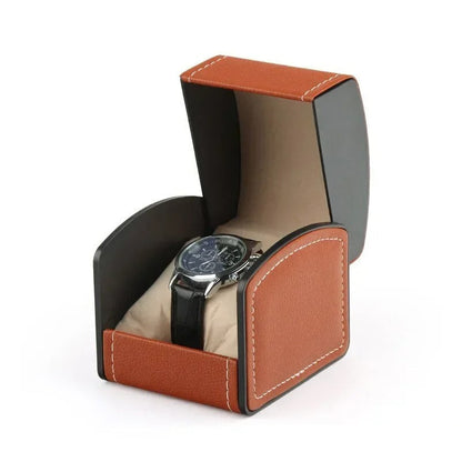 Elegante caja para relojes con almohadillas protectoras