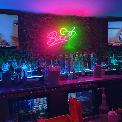 Prigušivi LED neonski bar znak – USB napajanje s prigušivačem