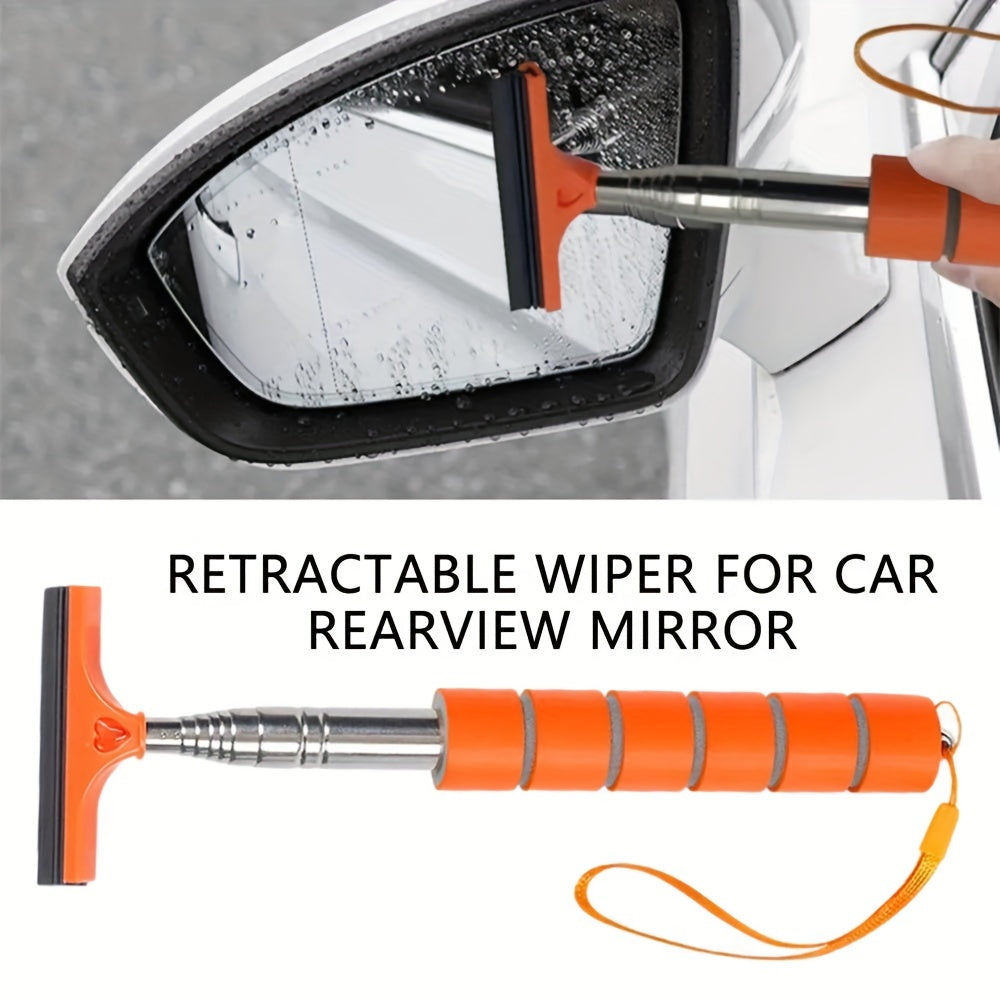 Limpador retrátil de espelhos laterais para automóvel