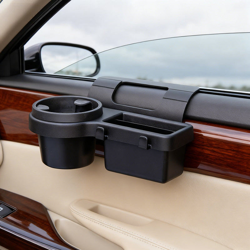 Multifunktionaler Auto-Getränkehalter mit Ablagefach