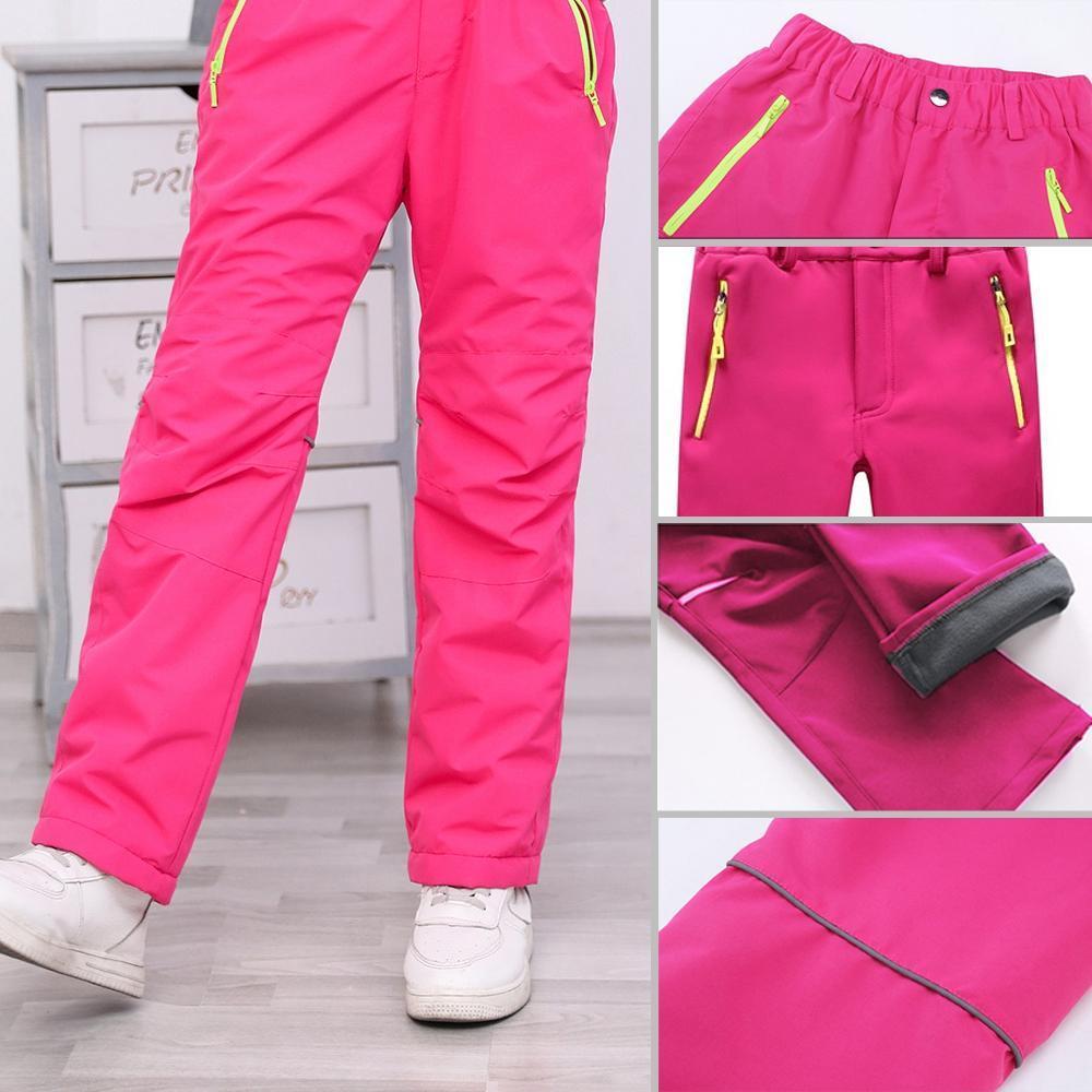 Winter Outdoorhose mit Fleecefutter und verstellbarem Bund