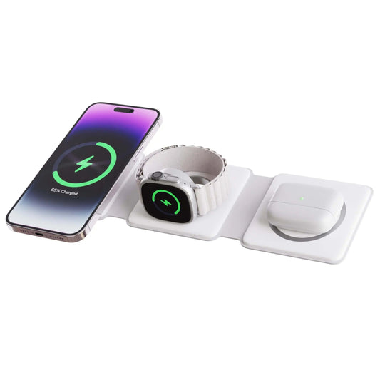 TriCharge Fold – Bežični putni punjač za iPhone, Watch i AirPods