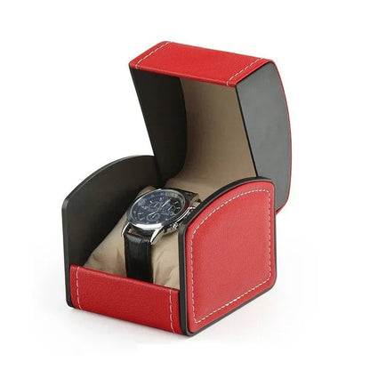 Elegante caja para relojes con almohadillas protectoras