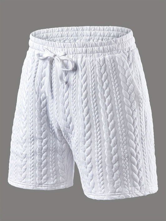 Pantalones cortos casuales para hombre en jacquard: aireados y elegantes.