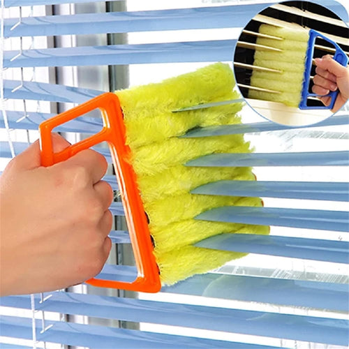 Escova de limpeza de persianas com sete braços de limpeza