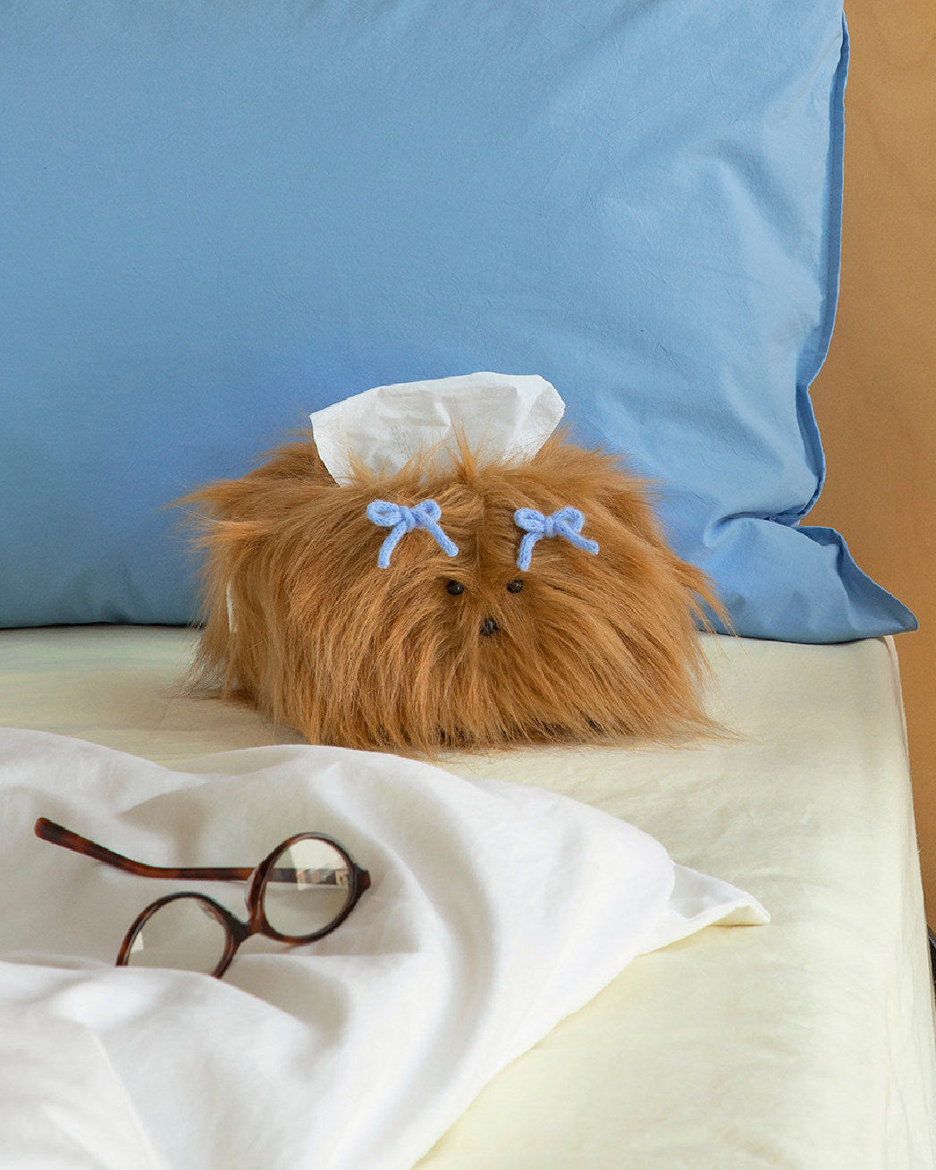 Flauschige Hunde-Taschentuchbox