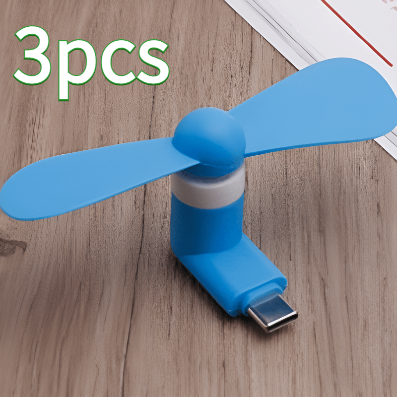 Mini prijenosni ventilatori za telefon – Tip-C priključak s podesivim kutom