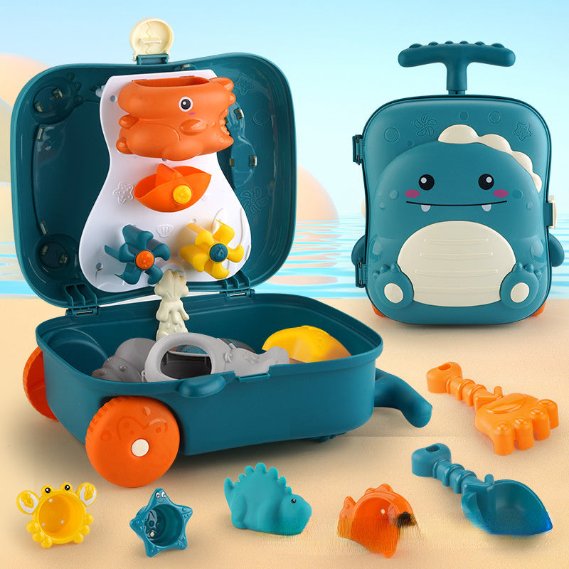 Set igračaka za plažu s motivom kita za bebe – 8-dijelni putni komplet