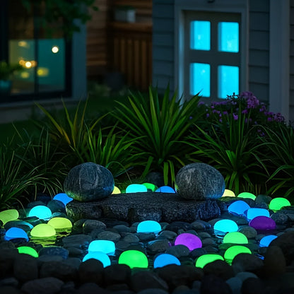 Pedras de jardim encantadoras e luminosas – atmosféricas e sustentáveis.