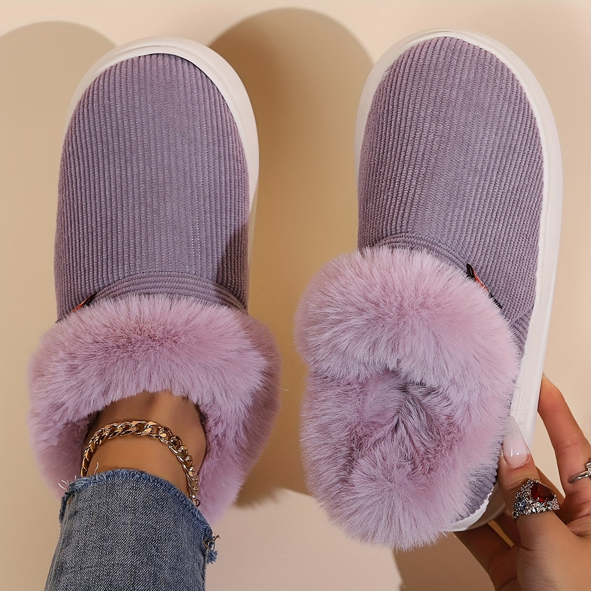Pantuflas Liza Fluffy: calidez y comodidad para mujer