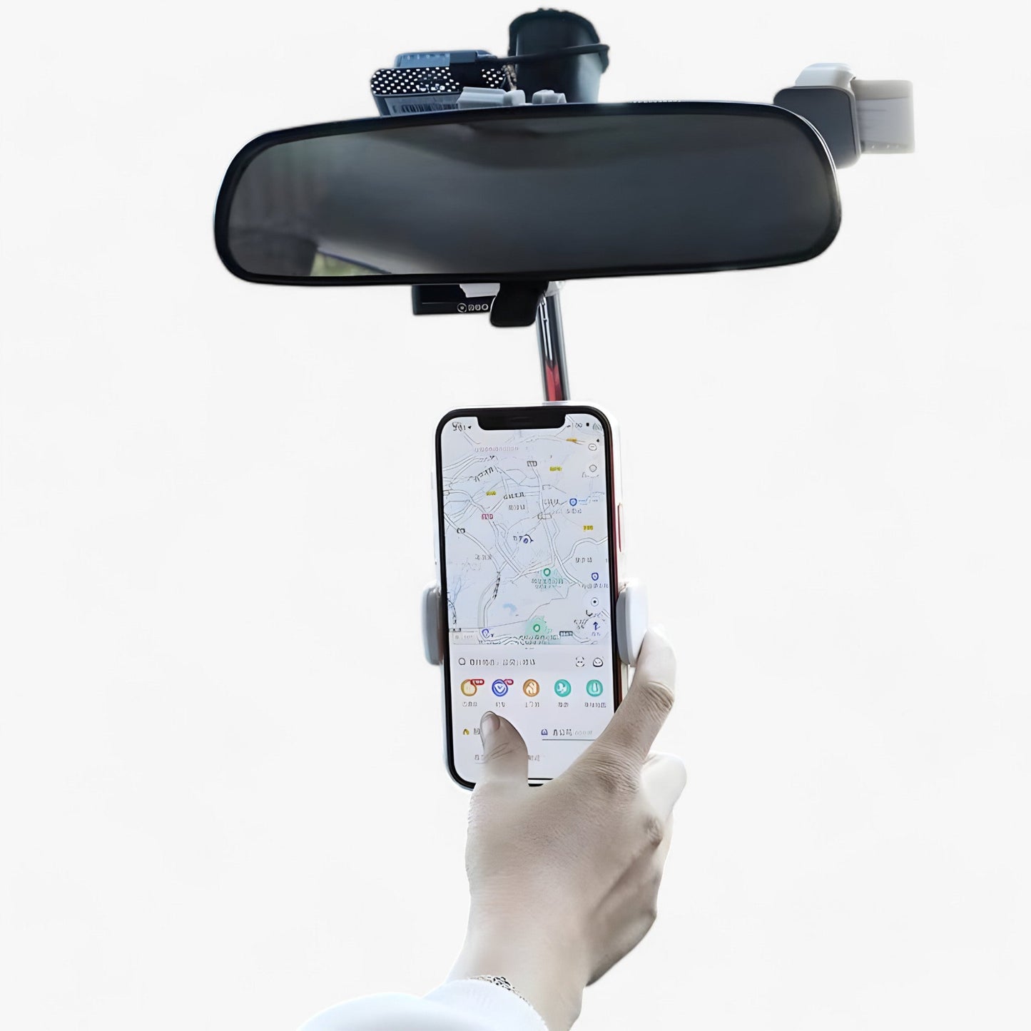 Univerzalni podesivi držač za mobitel na auto ogledalu – sigurno i fleksibilno držanje