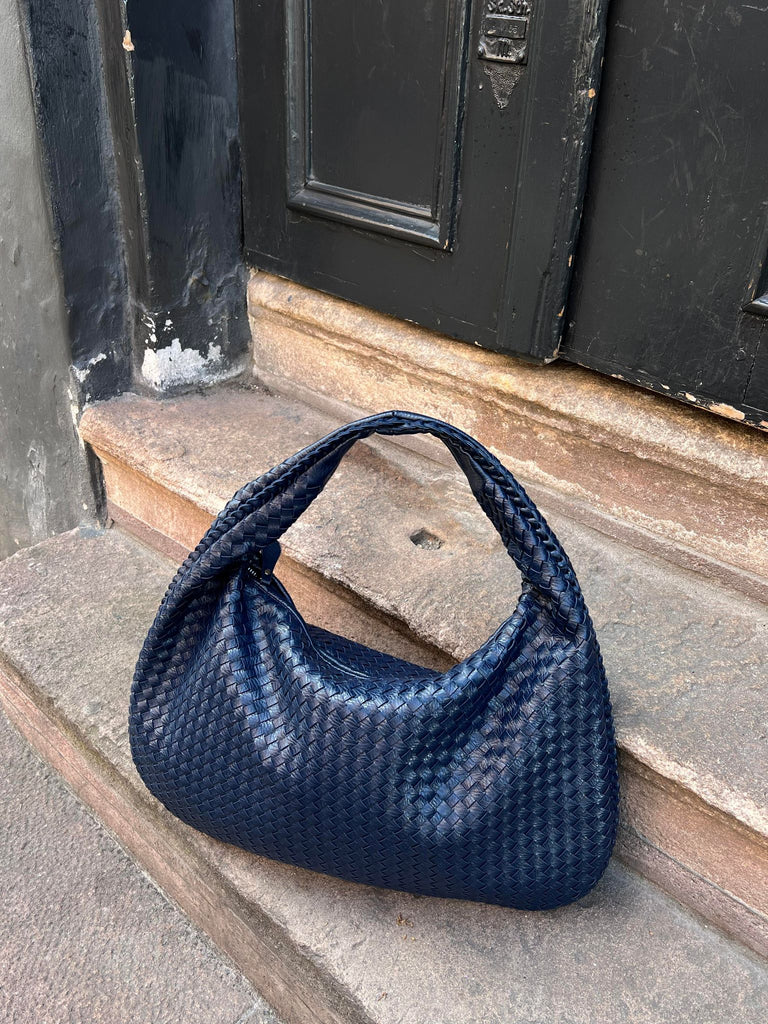Bolsa de ombro chique trançada – Para um look elegante