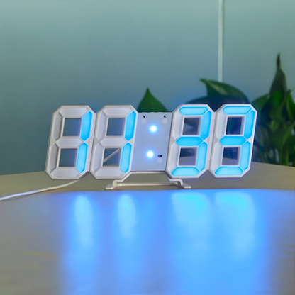 Futuristički LED zidni sat – Minimalistički dizajn s inteligentnim prikazom vremena