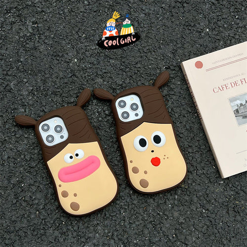 3D Handyhülle mit verspieltem Cartoon-Motiv