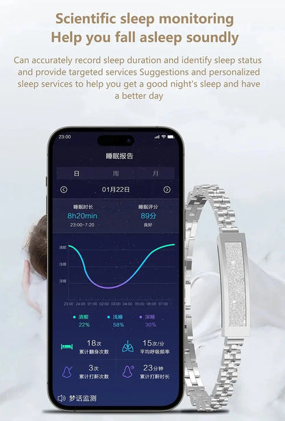 Damen Smart-Armband mit Fitness-Tracking