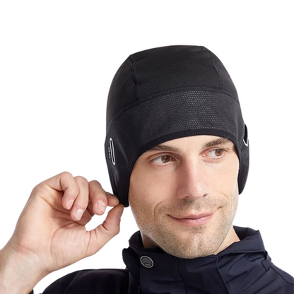 Gorro deportivo de invierno con protección para las orejas y abertura para gafas