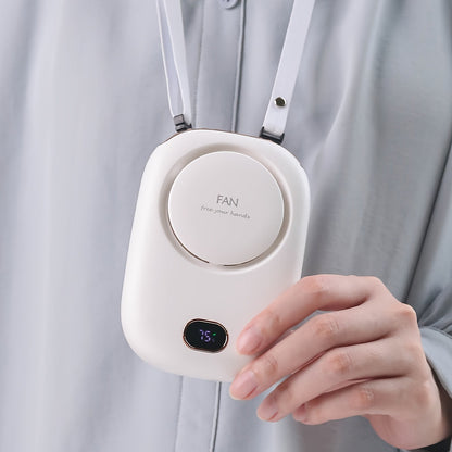 Mini ventilador de cuello recargable por USB: ligero y con velocidad ajustable