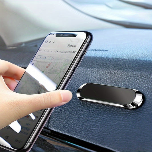Elegante soporte magnético para teléfono de coche: sujeción fuerte y diseño minimalista.