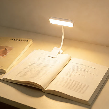Wiederaufladbare LED Leselampe mit Clip
