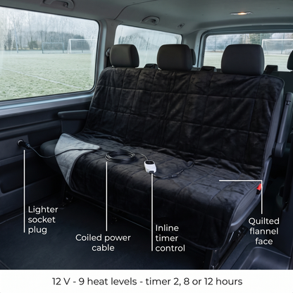 Beheizbare 12V Autodecke mit 9 Heizstufen