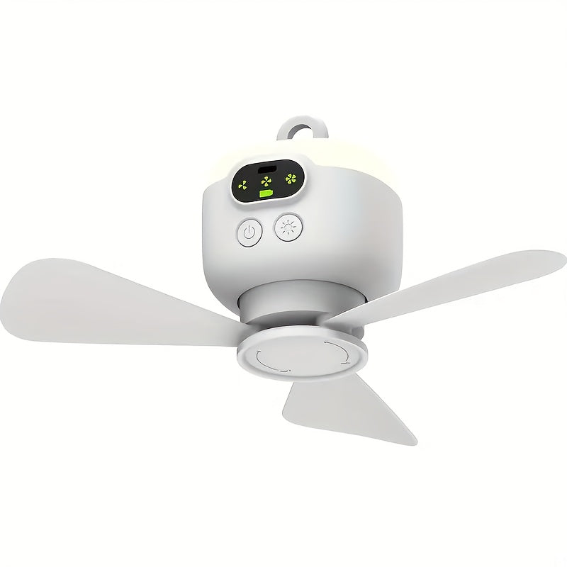 USB punjivi prijenosni ventilator za vješanje – prijenosan s LED svjetlom