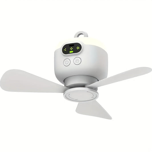 USB punjivi prijenosni ventilator za vješanje – prijenosan s LED svjetlom
