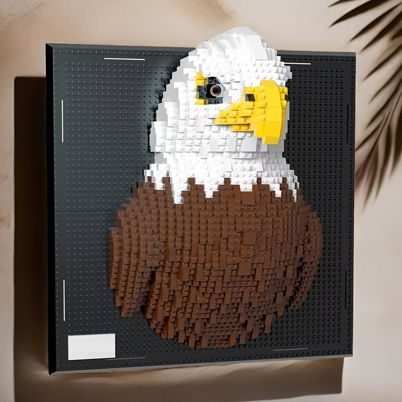 Kreativne 3D zidne umjetničke kocke – Kolekcija morskog psa i orla