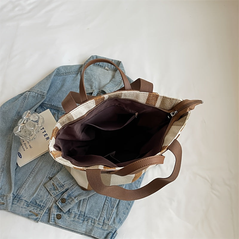 MetroStripe casual tote – Funkcionalnost i dizajn