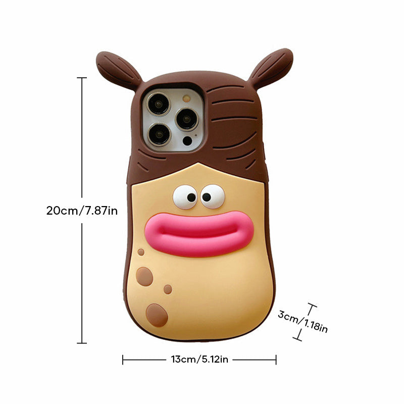 3D Handyhülle mit verspieltem Cartoon-Motiv