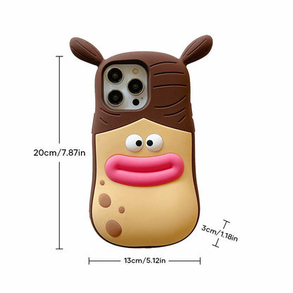 3D Handyhülle mit verspieltem Cartoon-Motiv