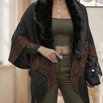 Eleganter Damen-Schal mit geometrischem Muster