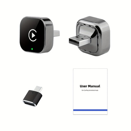 2-u-1 bežični CarPlay & Android Auto adapter – Plug & Play brzo povezivanje