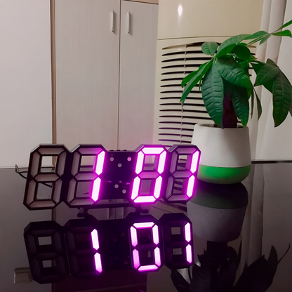 Futuristički LED zidni sat – Minimalistički dizajn s inteligentnim prikazom vremena
