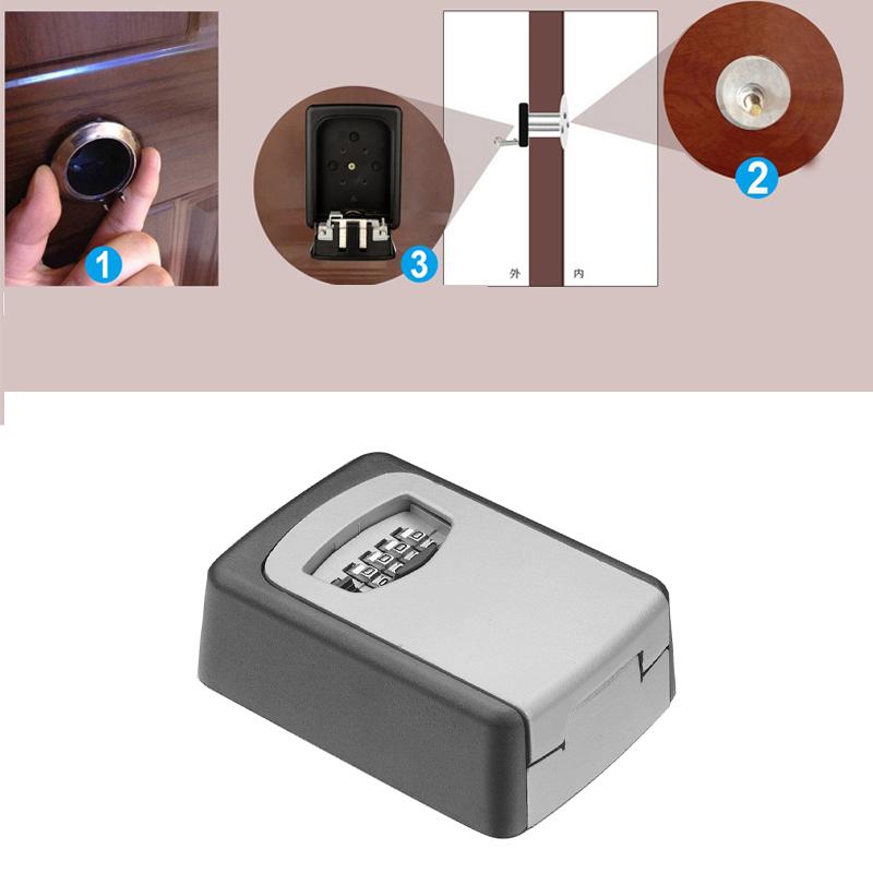 Caja de llaves de pared con cerradura de combinación de 4 dígitos