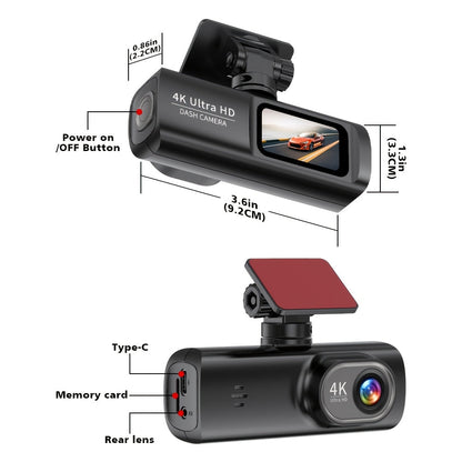 4K Ultra dashcam – Tanak sigurnosni uređaj i oštre slike na svakom putovanju