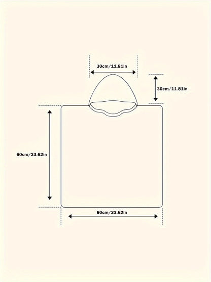 Toalha de banho com capuz em forma de teia de aranha – Capa multiusos e resistente às chamas