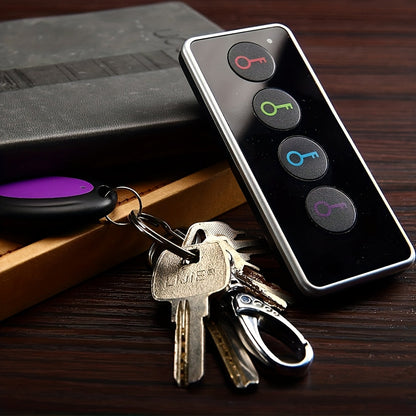 Localizador de chaves com 4 receptores – lanterna LED e design portátil