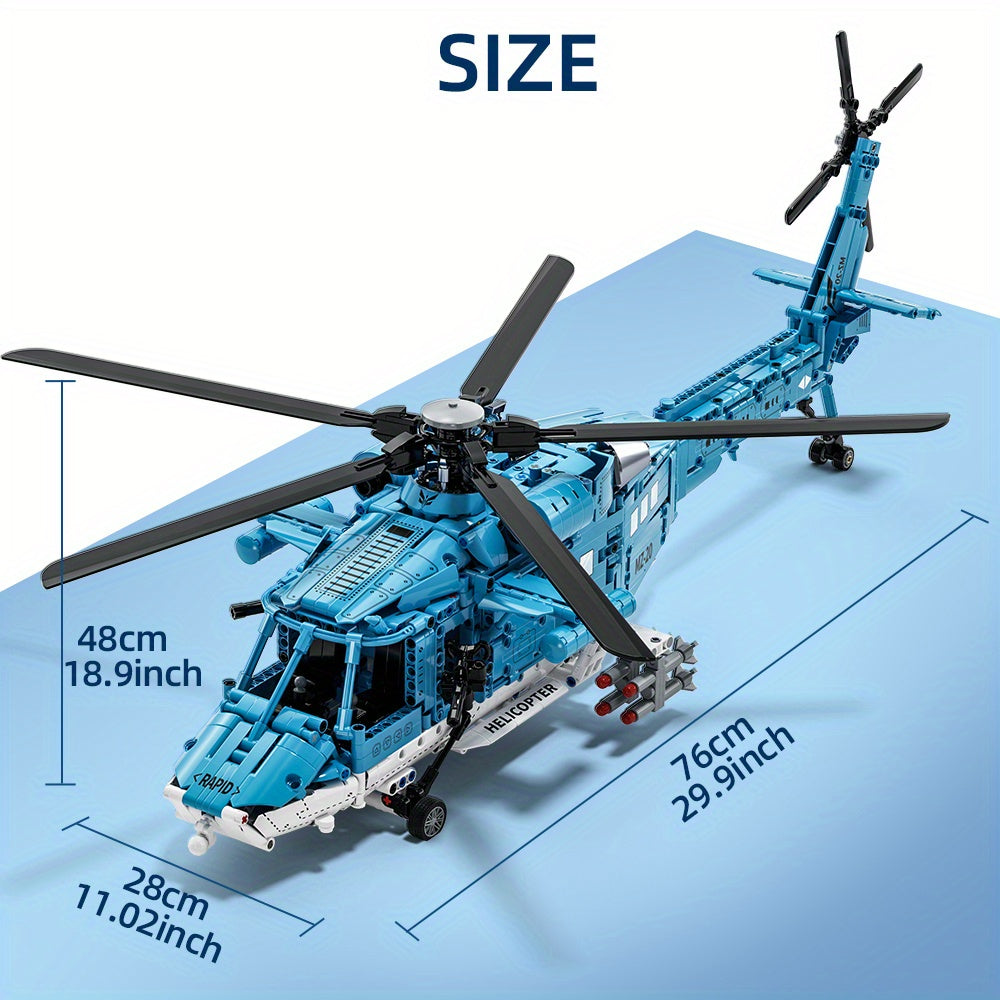 Detaljni set za sastavljanje helikoptera – Tehnički i realističan