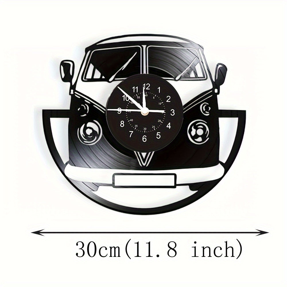 Vintage Minibus Wanduhr – Retro-Charme für jeden Raum