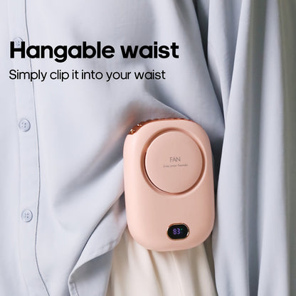 Mini ventilador de cuello recargable por USB: ligero y con velocidad ajustable