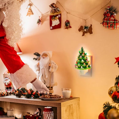 Beleuchteter Weihnachtsbaum als Nachtlicht