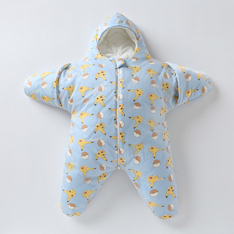 Saco-cama para bebé em forma de estrela – para noites quentes e aconchegantes.