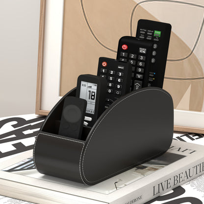 Soporte para mandos a distancia con 5 compartimentos