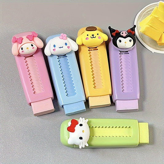 Set de borradores de personajes de Sanrio: para correcciones divertidas y precisas