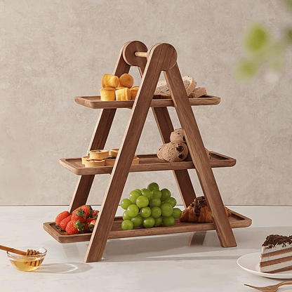 3-stöckige Servieretagere für Snacks und Desserts